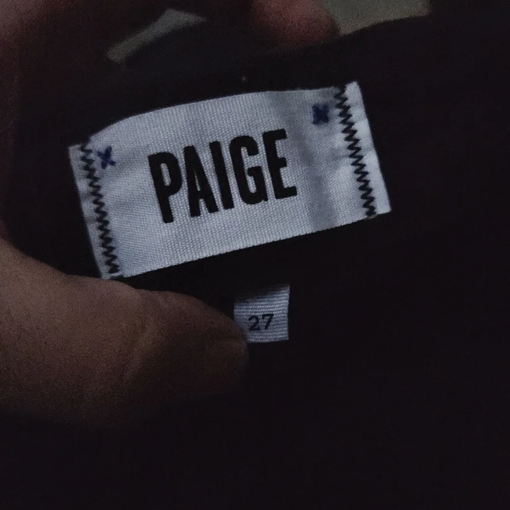 Paige Skyline Skinny Black Denim Jeans Women's Size Small 27 / 4 Everyday Basic
